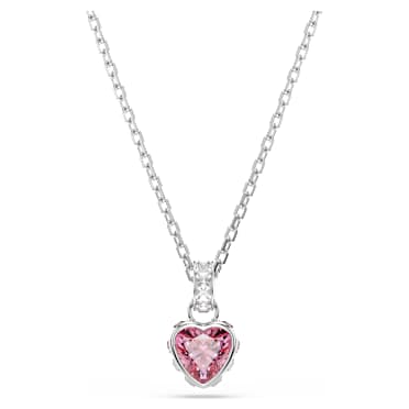 Chroma ペンダント, ミックスカット, ピンク, ロジウム・プレーティング - Swarovski, 5757789