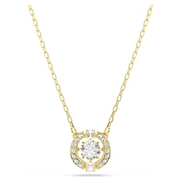 Pendentif Una Angelic, Tailles variées, Blanc, Doré à l’or 18 carats (750/1000) - Swarovski, 5758061