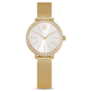 Certa 워치, 메탈 브레이슬릿, 골드 톤, 골드 톤 피니시 - Swarovski, 5759562