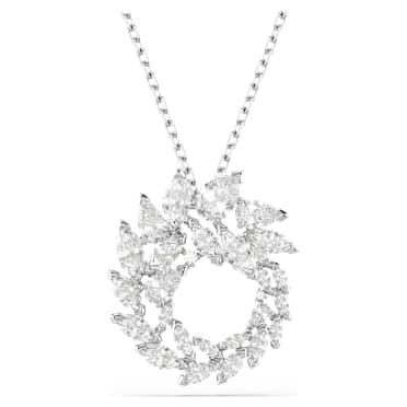 Mesmera 펜던트, 마퀴즈 컷, 화이트, 로듐 플래팅 - Swarovski, 5759837