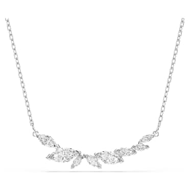 Mesmera Halskette, Marquise Schliff, Weiß, Rhodiniert - Swarovski, 5759838