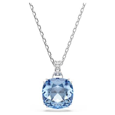 Millenia hanger, Cushion-slijpvorm, Blauw, Rodium toplaag - Swarovski, 5760057