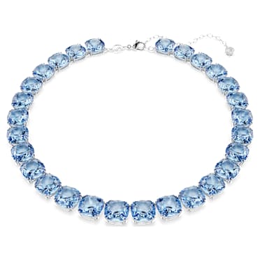 Millenia Halsband, Kuddslipad, Blå, Rodiumpläterad - Swarovski, 5760058