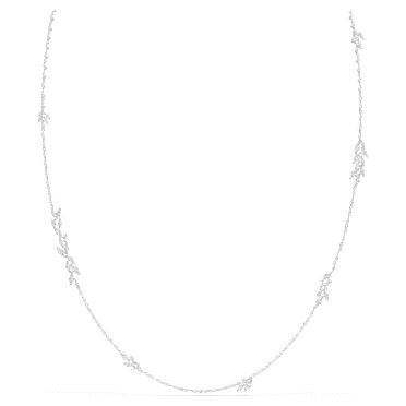 Mesmera Dizi Kolye, Markiz kesim, Beyaz, Rodyum kaplama - Swarovski, 5760760
