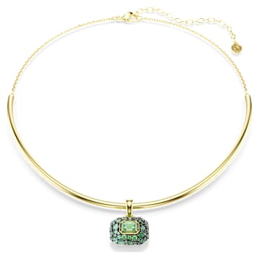 Sublima Choker, Åttkantig slipning, Grön, 18K guldfinish - Swarovski, 5760763
