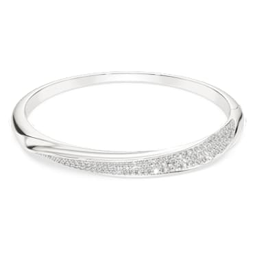 Swarovski Classica 手鐲, 圓形切割, 白色, 銀 - Swarovski, 5764806