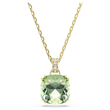 Millenia ペンダント, クッションカット, グリーン, 18Kゴールドコーティング - Swarovski, 5764821