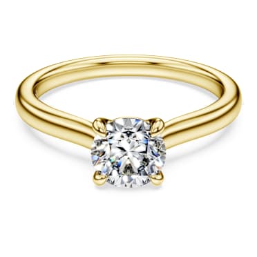 Eternity ソリテールリング, ラボラトリー・グロウン・ダイヤモンド 1.0 ct tw, ラウンドシェイプ, 18Kイエローゴールド - Swarovski, 5764894