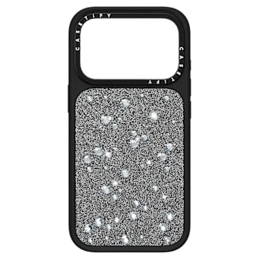 Θήκη κινητού Swarovski x CASETiFY, Κρύσταλλα Flat Back, iPhone® 18 Pro, Ασημί τόνος - Swarovski, 5767693