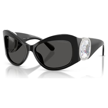 Occhiali da sole, Forma a farfalla, SK6074, Neri - Swarovski, 5767699