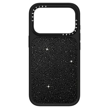 Custodia per smartphone Swarovski x CASETiFY, Crystal Fabric, iPhone® 18 Pro, Nero - Swarovski, 5767709