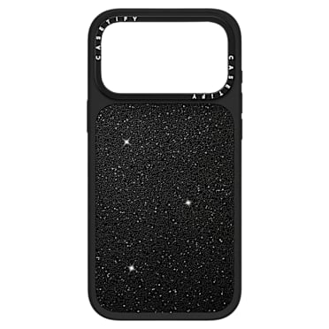 Custodia per smartphone Swarovski x CASETiFY, Crystal Fabric, iPhone® 18 Pro Max, Nero - Swarovski, 5767710