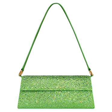 Poșetă Sublima, Cristale, Piele, Verde - Swarovski, 5769034