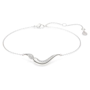 Bracelet Swarovski Classica, Taille ronde, Blanc, Argent sterling - Swarovski, 5778085