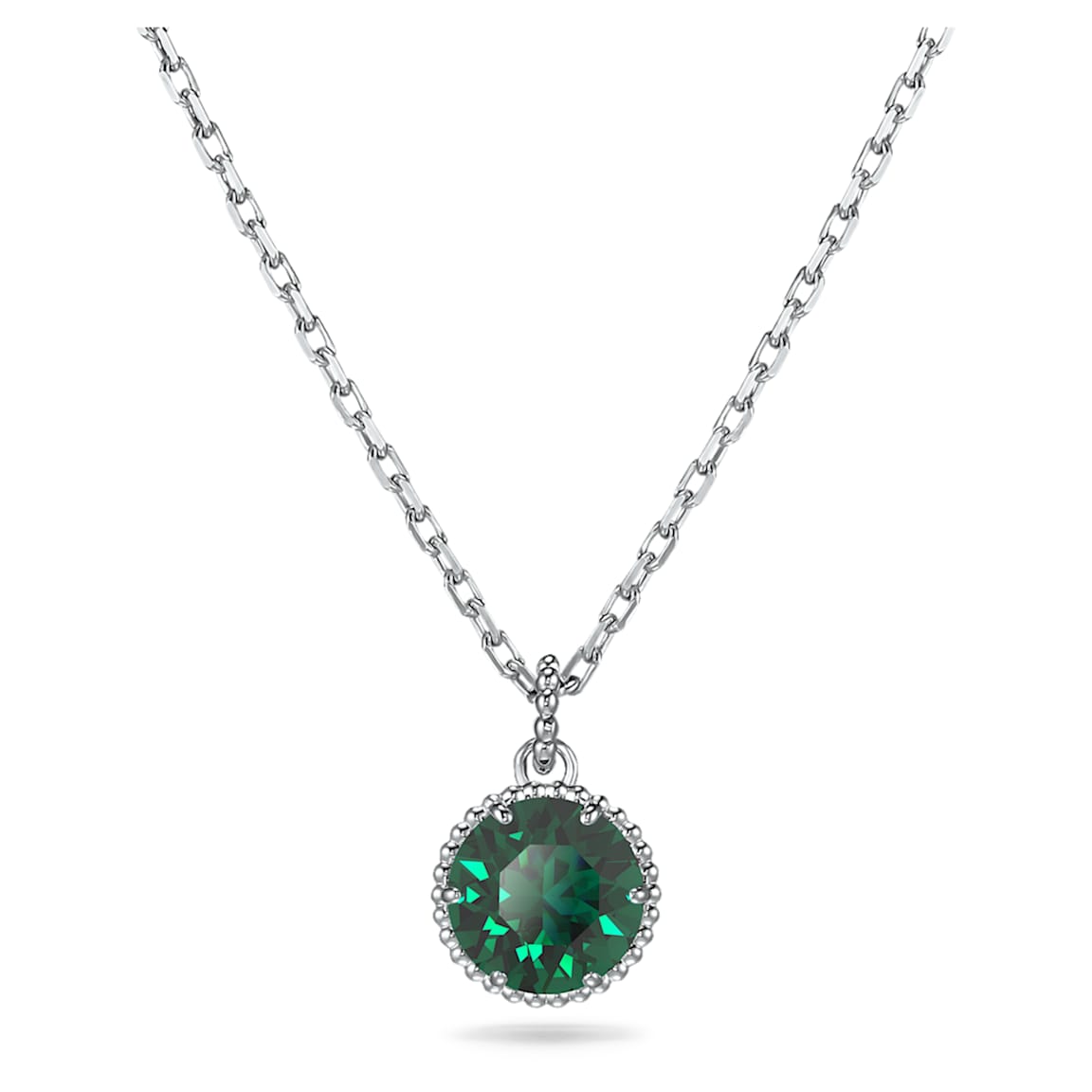Birthstone Anhänger, Rundschliff, Mai, Grün, Rhodiniert - Swarovski, 5522776