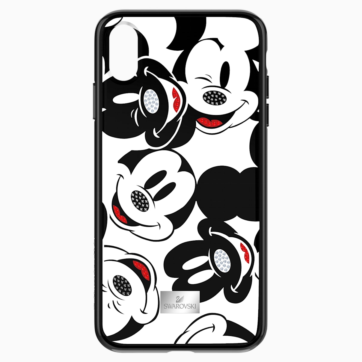 Coque rigide pour smartphone avec cadre amortisseur intégré Mickey Face, iPhone® XS Max, noir