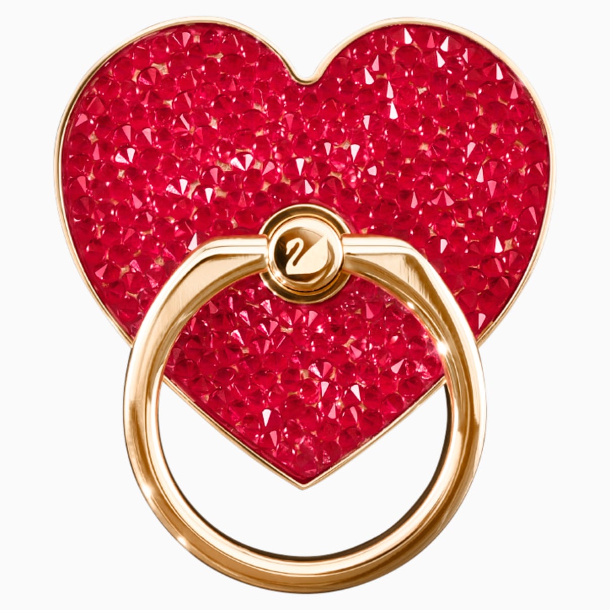 Anneau autocollant Glam Rock, rouge, combinaison de métaux plaqués