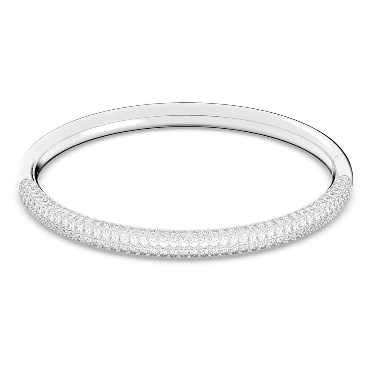 Dextera bangle, White, Stainless steel