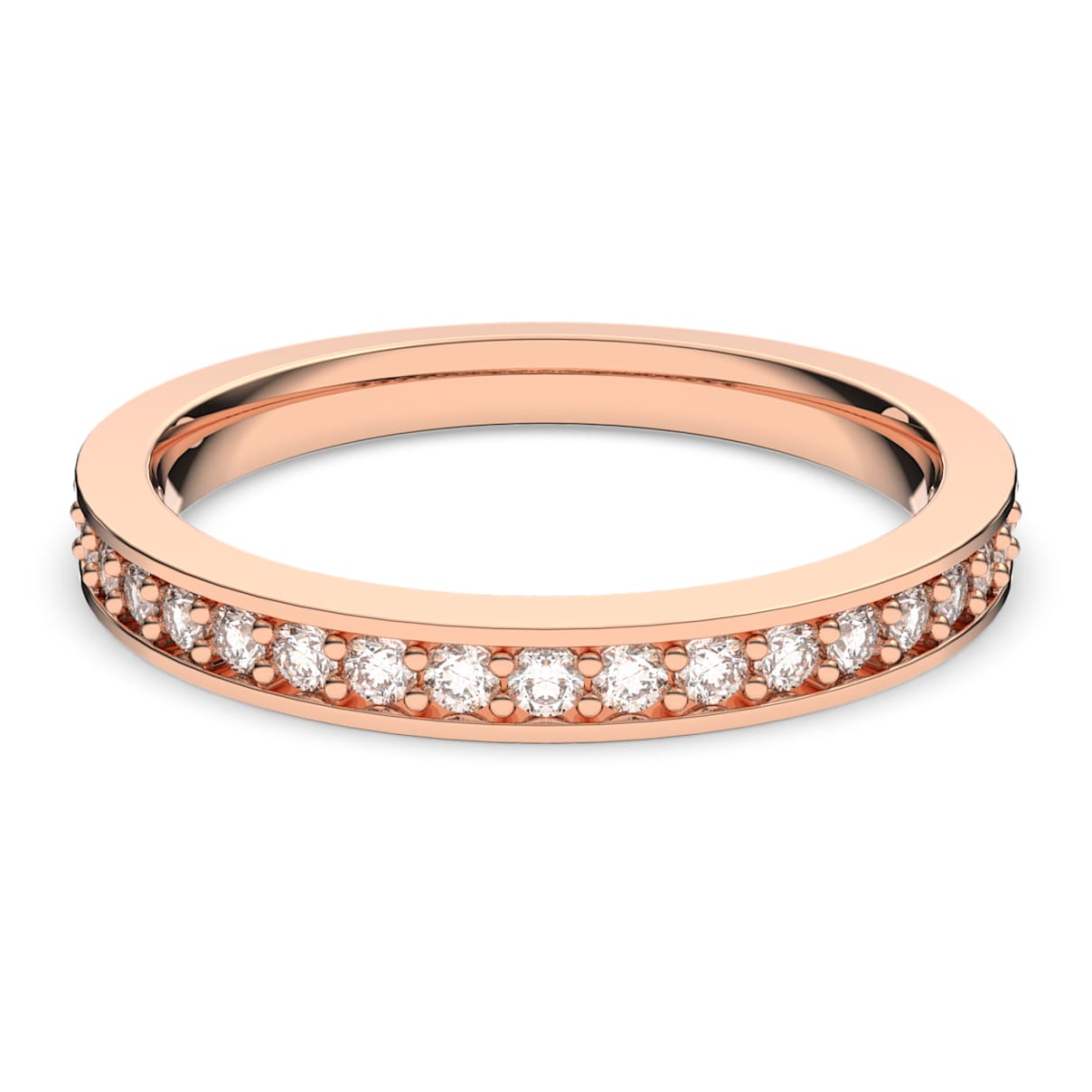 Matrix Ring, WeiÃŸ, 18K RosÃ©goldbeschichtet Women 60