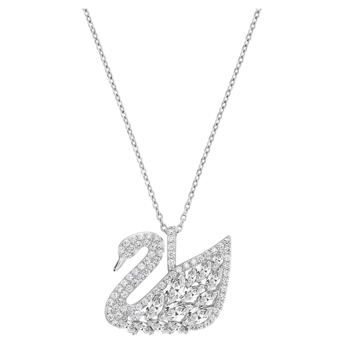 

Swarovski Swan Lake pendant, Swan, White, Rhodium plated