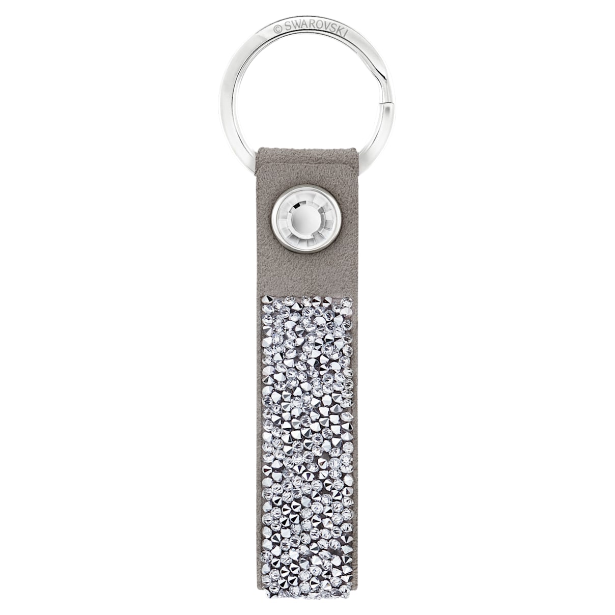 Glam Rock Key Ring, Gray, Stainless steel