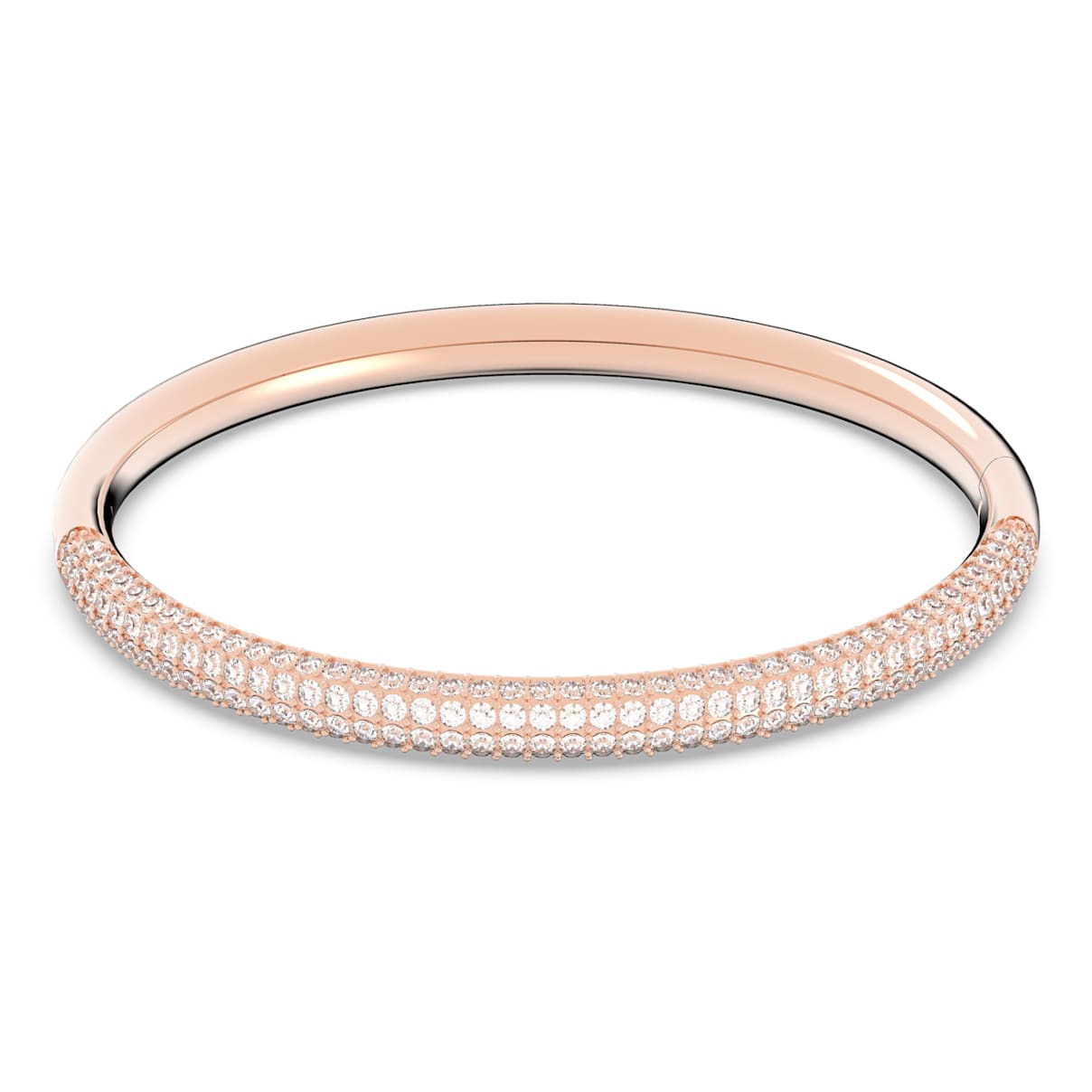 

Dextera bangle, White, Rose gold-tone finish
