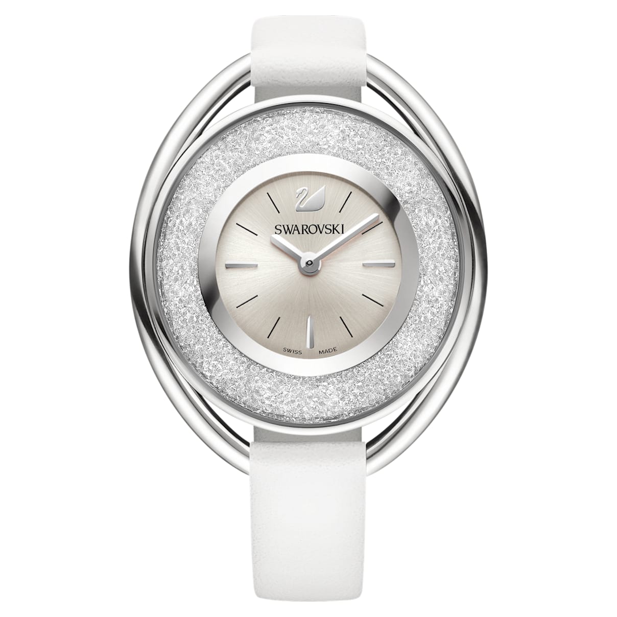 

Crystalline Oval White Watch
