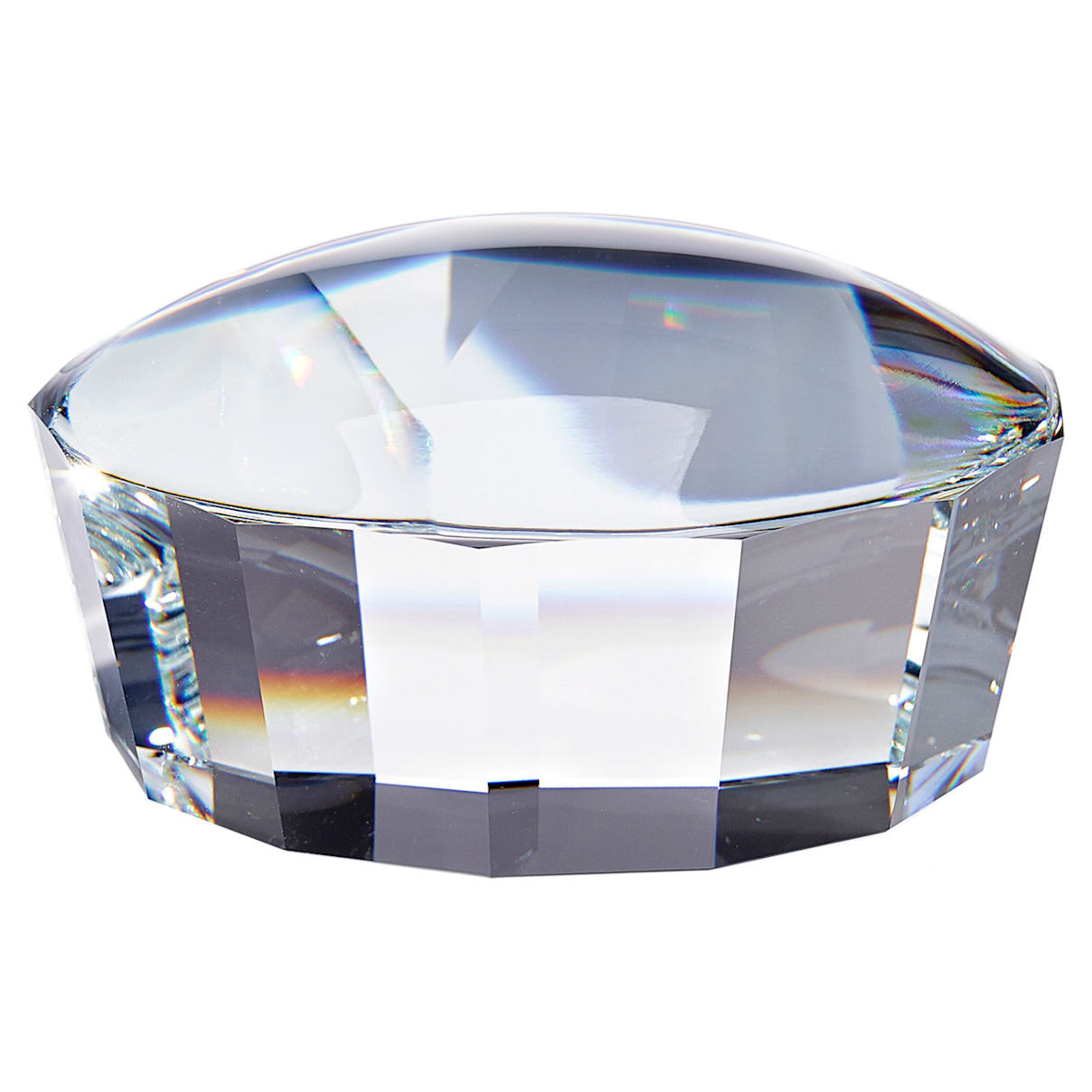 Click to view product details and reviews for Facet Paperweight Lens White.