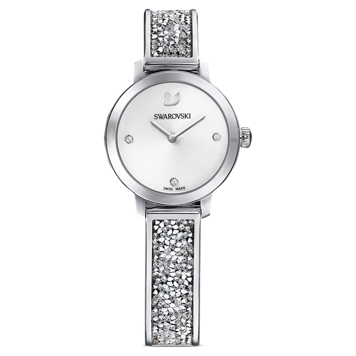 Zegarek Cosmic Rock, Swiss Made, Metalowa bransoleta, W odcieniu srebra, Stal szlachetna