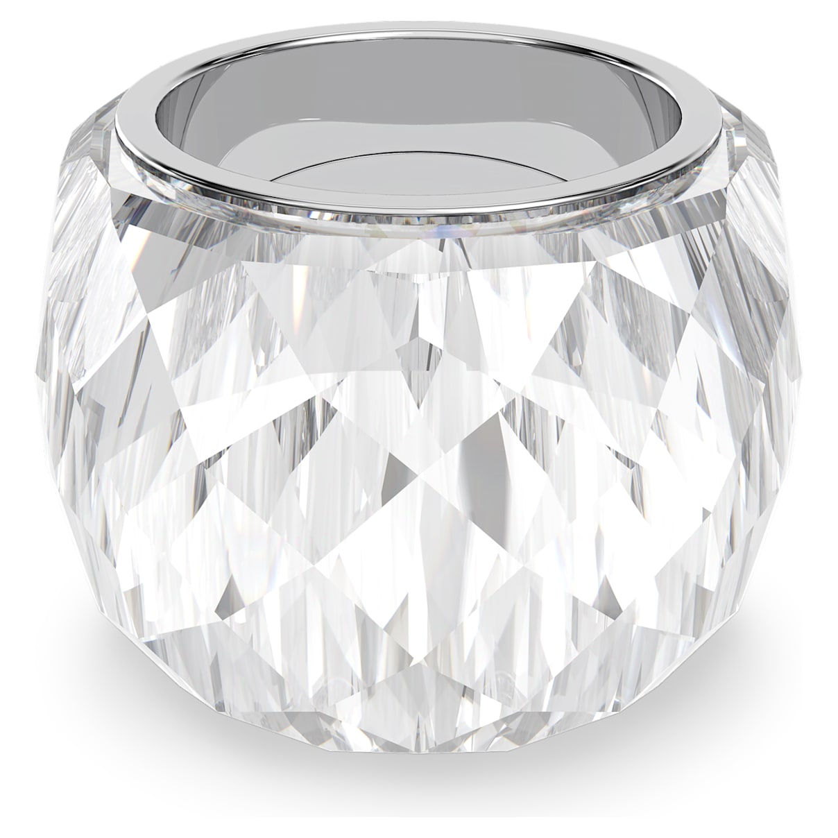 Anello Swarovski Nirvana, tono argentato, acciaio inossidabile