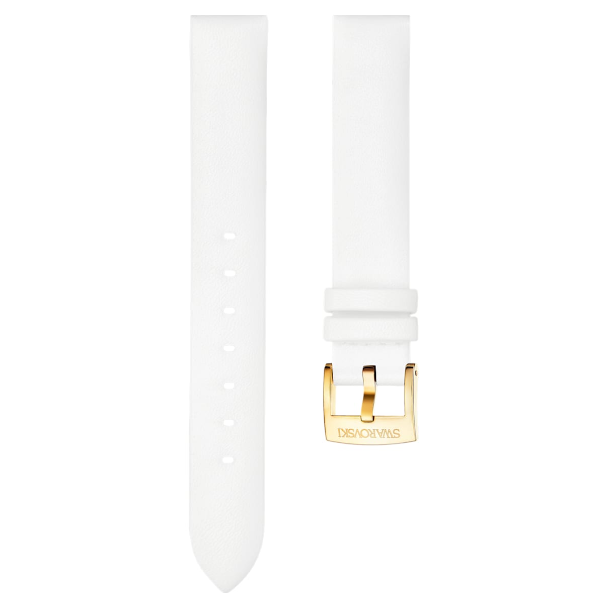 Click to view product details and reviews for 14mm Watch Strap Leather White Gold Tone Plated.