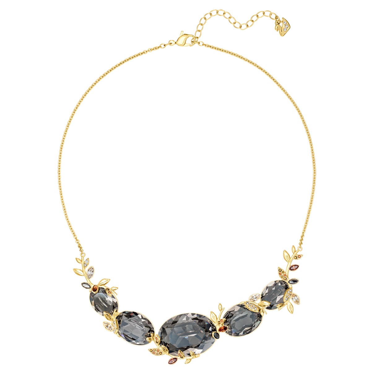 

March Squirrel Necklace, Multi-coloured, Gold-tone plated