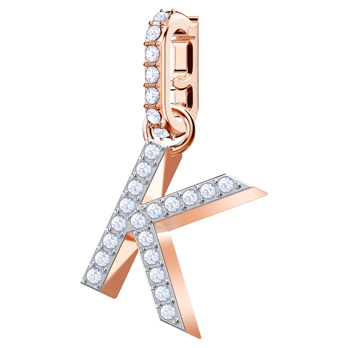 

Swarovski Remix Collection K charm, White, Rose gold-tone plated
