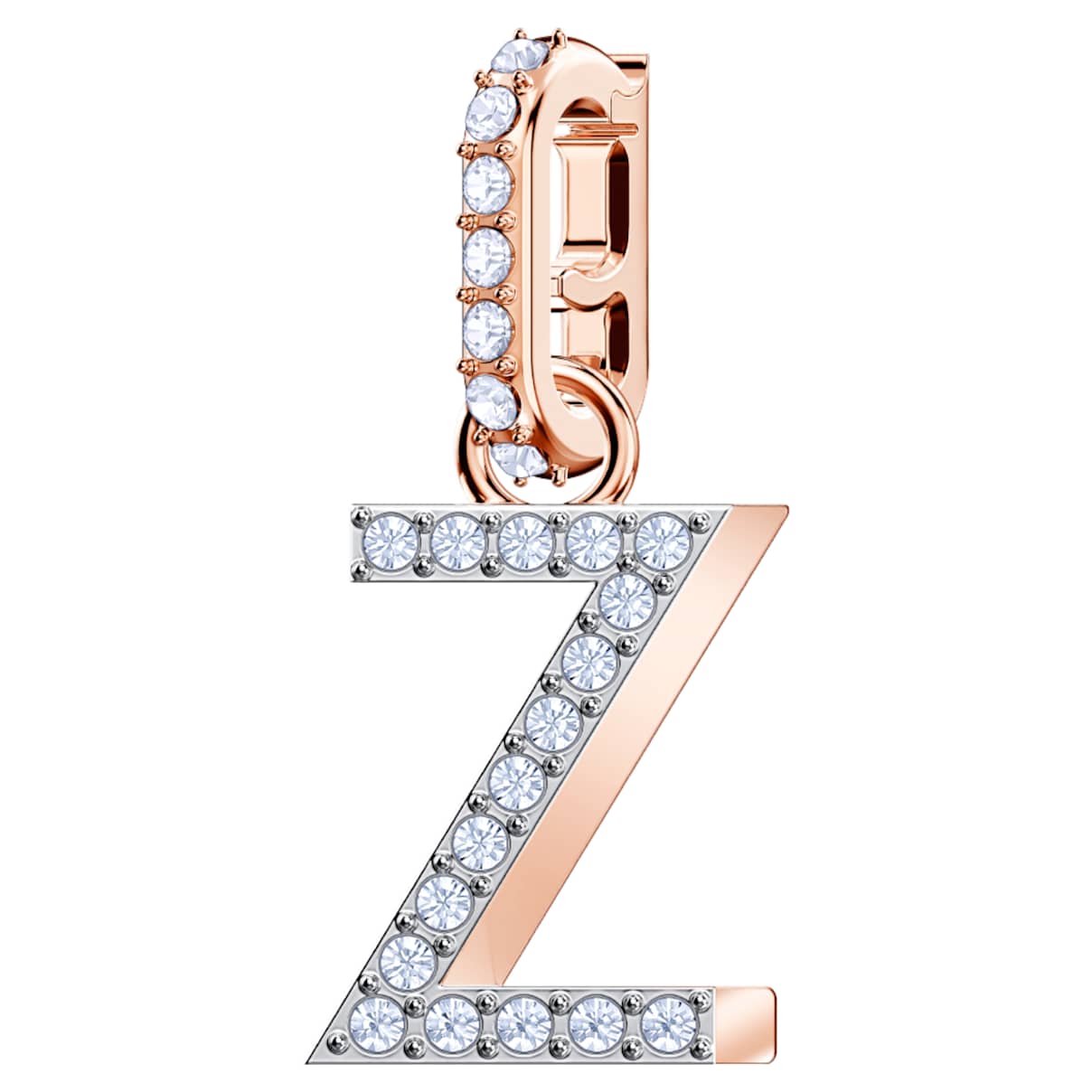 

Swarovski Remix Collection Z charm, White, Rose gold-tone plated