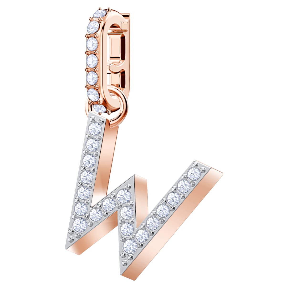 

Swarovski Remix Collection W Charm, Weiß, Roségold-Legierungsschicht