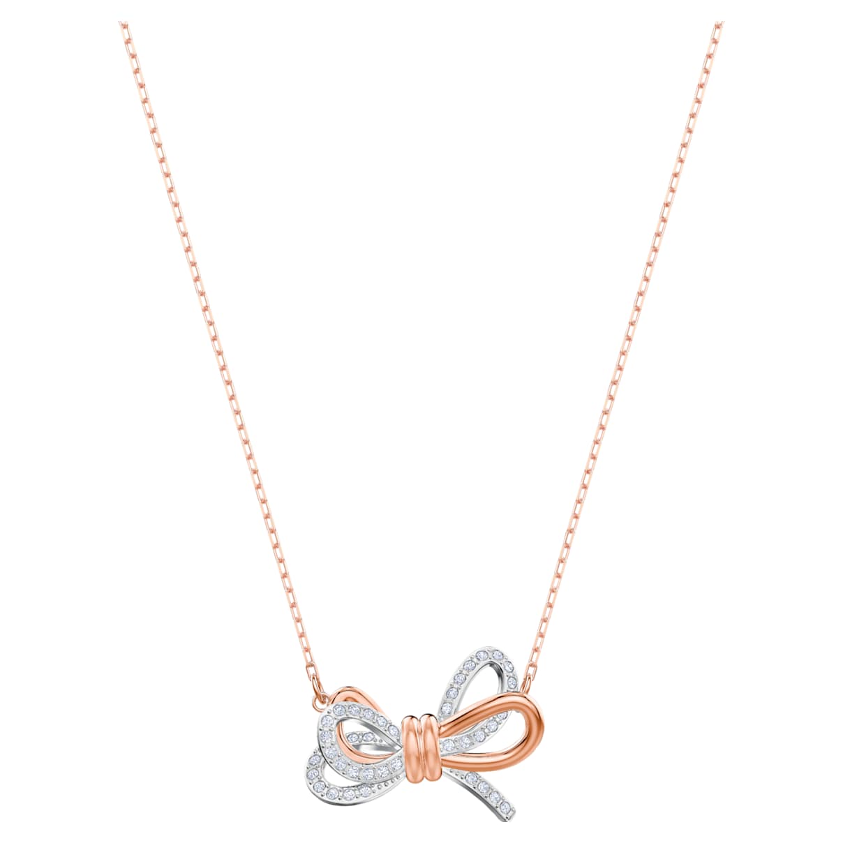 

Lifelong Bow pendant, Bow, White, Mixed metal finish