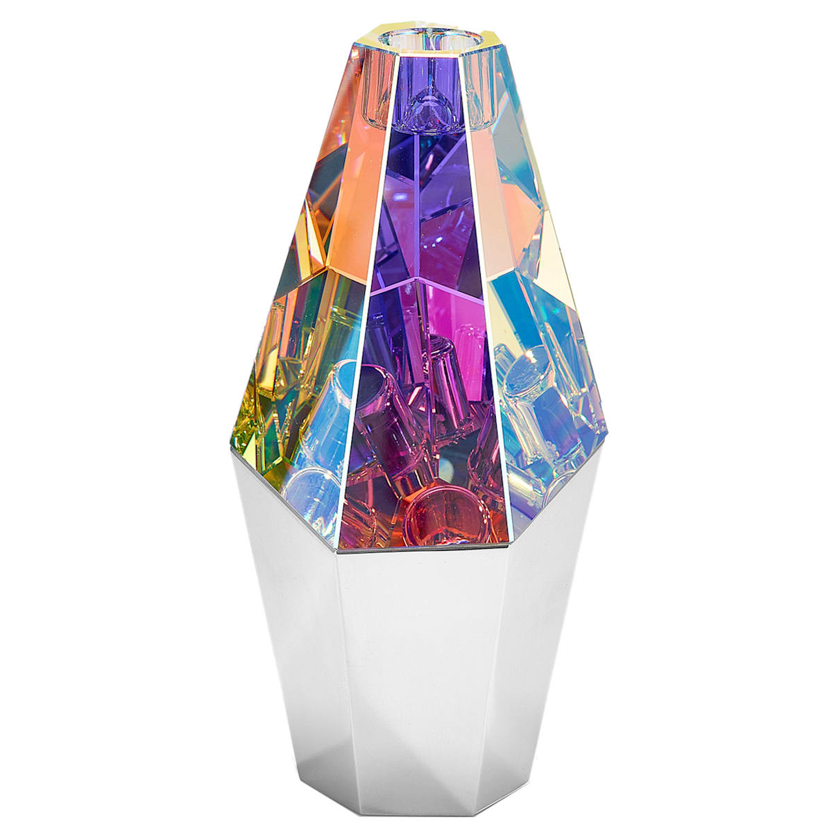 Click to view product details and reviews for Rock Candleholder Silver Tone.