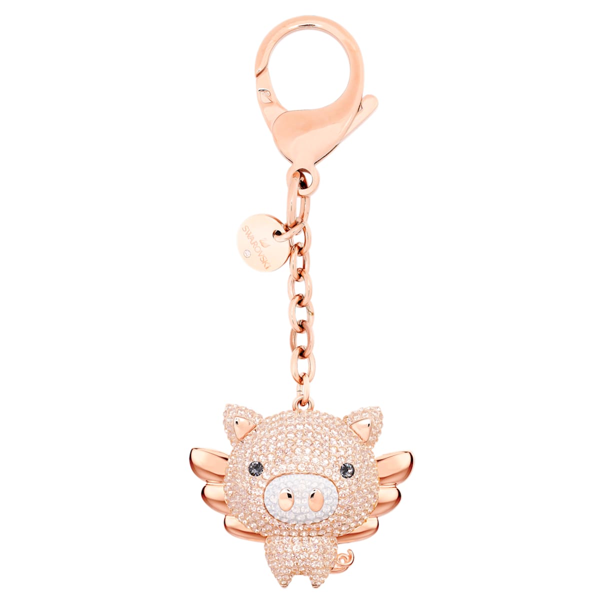 Accessorio per borse Little Pig, rosa, placcatura mista