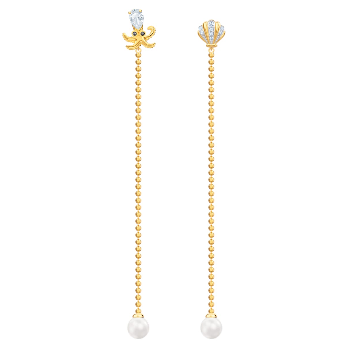 Click to view product details and reviews for Ocean Octopus Pierced Earrings Multi Coloured Mixed Plating.