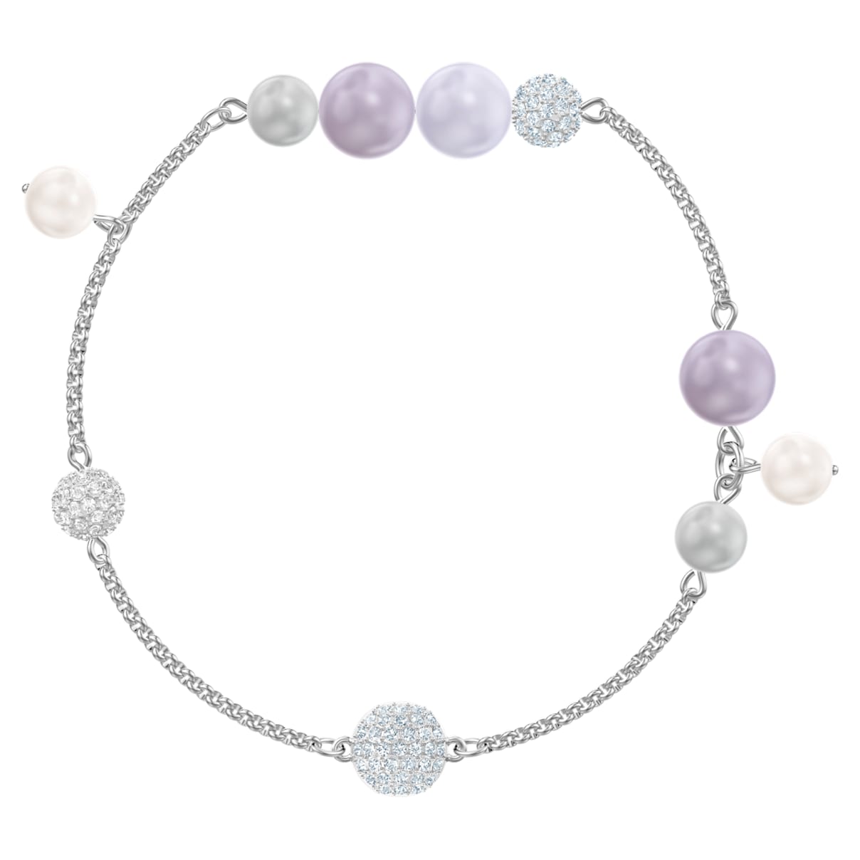 Click to view product details and reviews for Swarovski Remix Collection Pearl Strand Multi Coloured Rhodium Plated.
