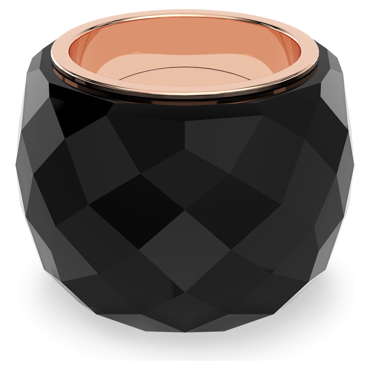 

Swarovski Nirvana ring, Black, Rose gold-tone finish