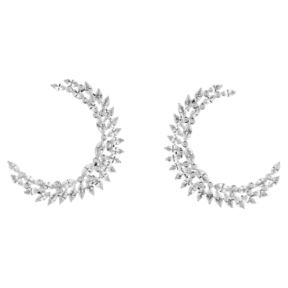 Click to view product details and reviews for Luna Earrings Swarovski Genuine Topaz Swarovski Created Diamonds 18k White Gold.