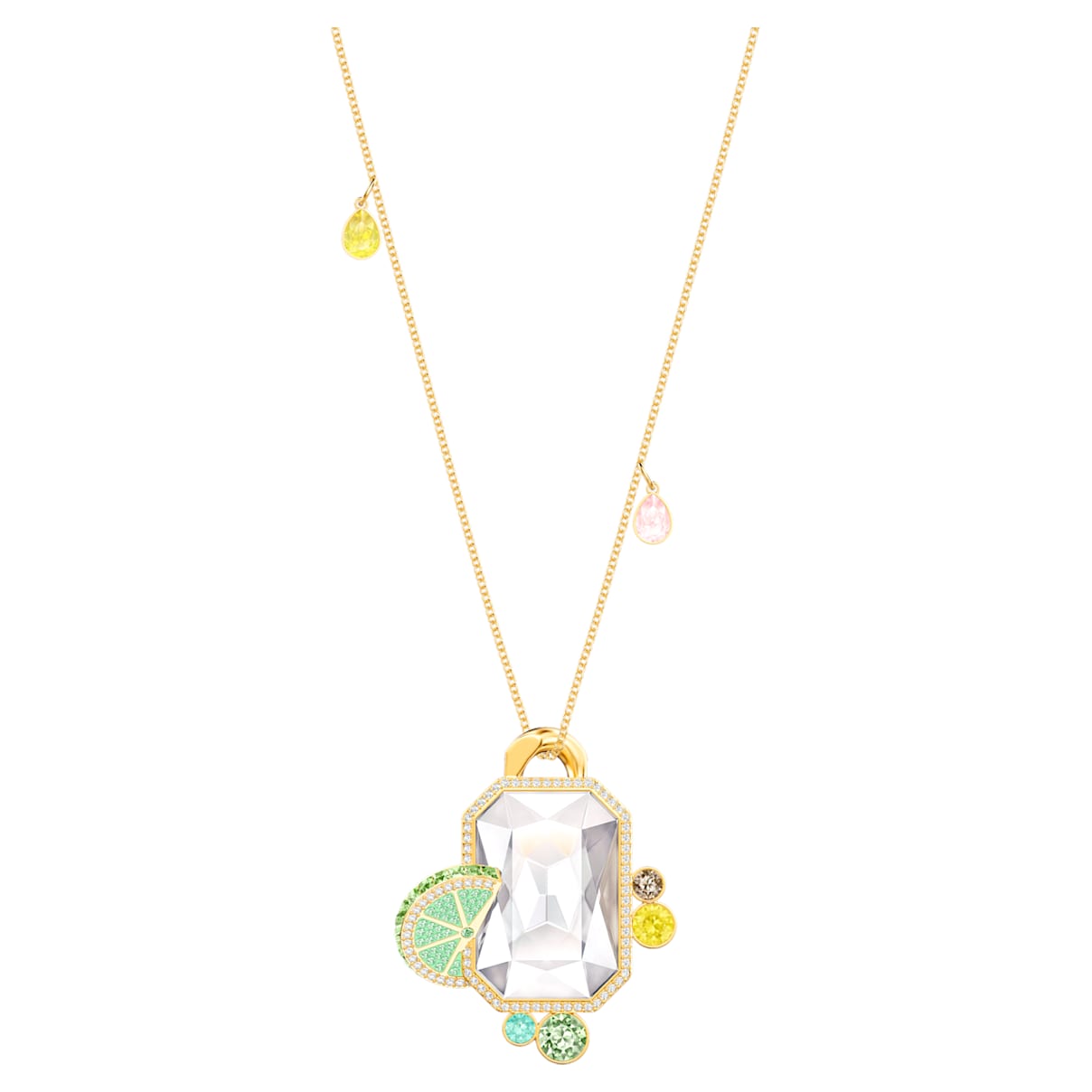 Click to view product details and reviews for No Regrets Pendant Multi Coloured Gold Tone Plated.