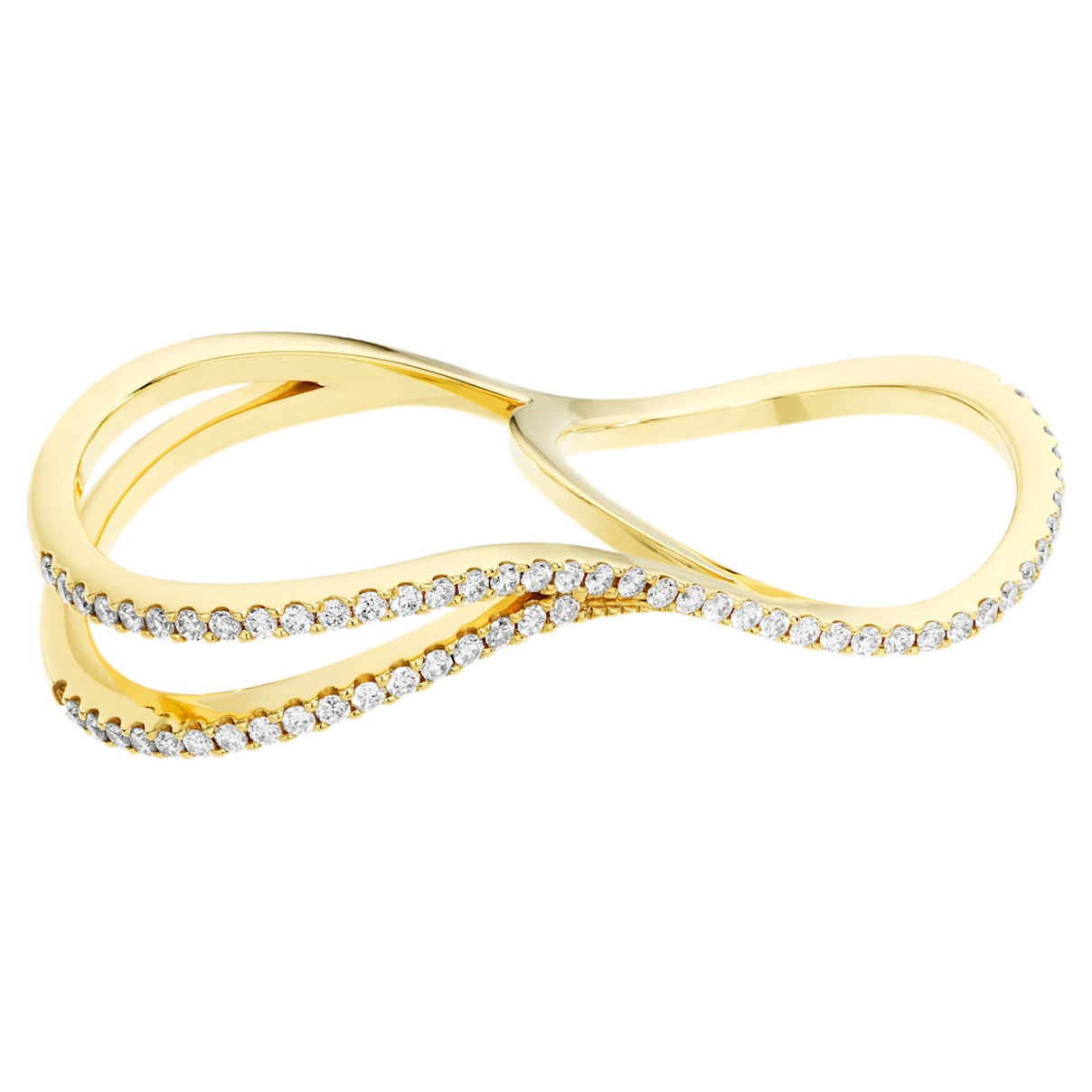 Click to view product details and reviews for Arc En Ciel Double Ring 18k Yellow Gold Size 55.