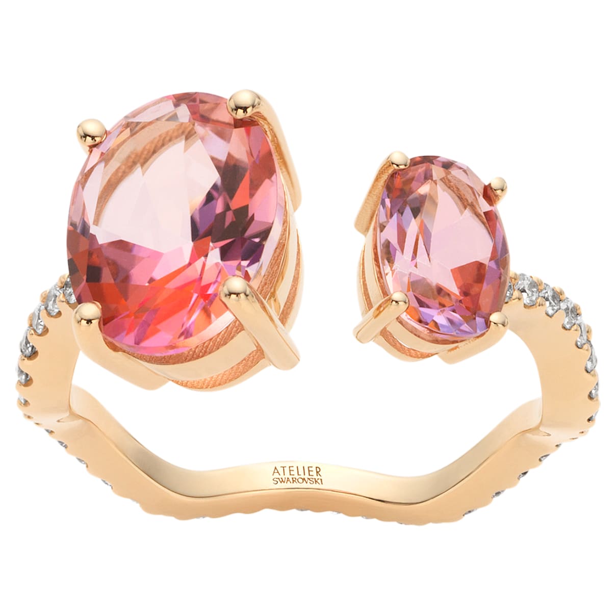 Click to view product details and reviews for Arc En Ciel Ring Pink Topaz 18k Yellow Gold Size 52.