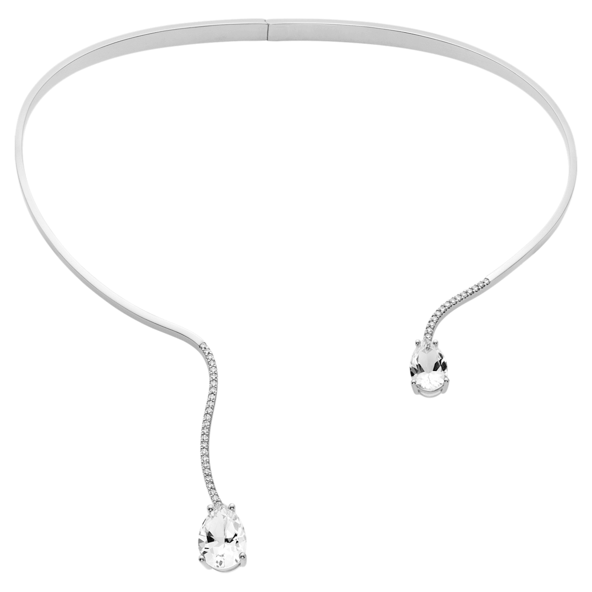Click to view product details and reviews for Arc En Ciel Collar Swarovski Genuine Topaz Swarovski Created Diamonds 18k White Gold.