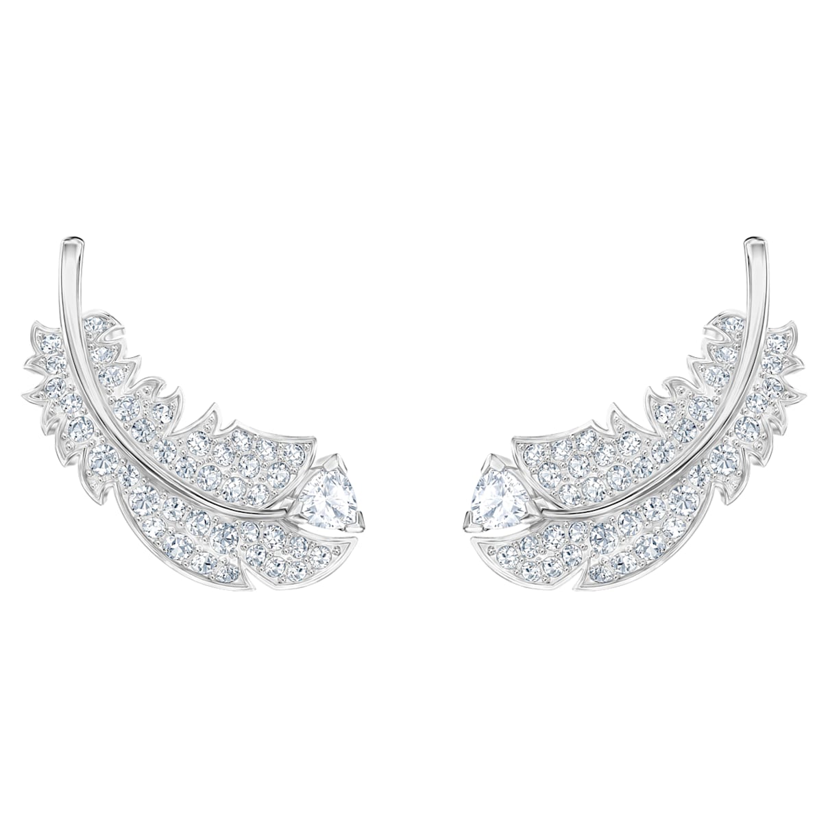 Click to view product details and reviews for Nice Stud Pierced Earrings White Rhodium Plated.