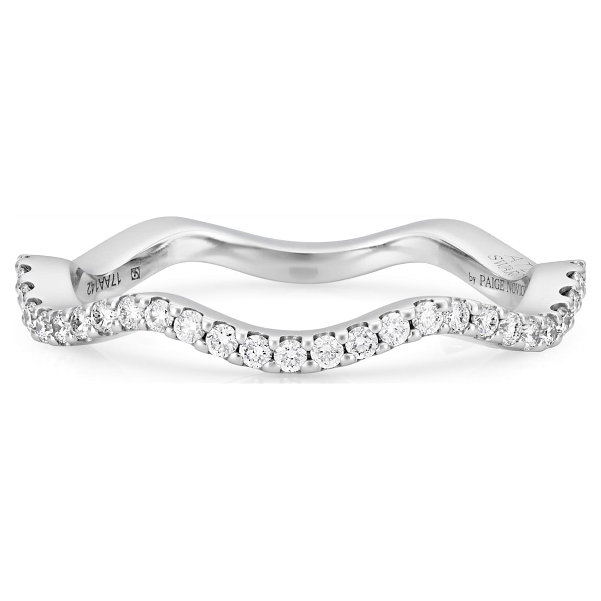Click to view product details and reviews for Arc En Ciel Thin Band Ring 18k White Gold Size 48.