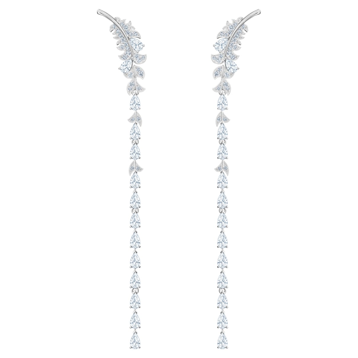 Click to view product details and reviews for Nice Pierced Earrings White Rhodium Plated.