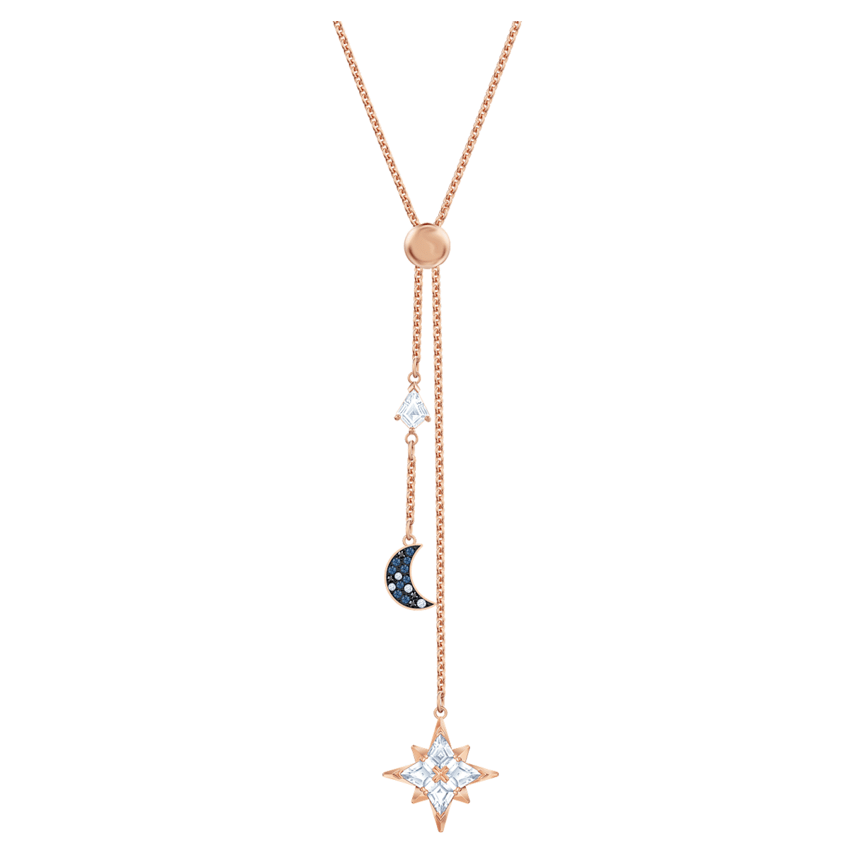 Click to view product details and reviews for Swarovski Symbolic Y Necklace Multi Coloured Rose Gold Tone Plated.